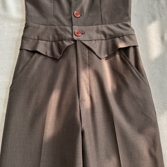 Alvin Valley Brown Jumpsuit, Size 2 (34), Brown - Picture 5 of 16